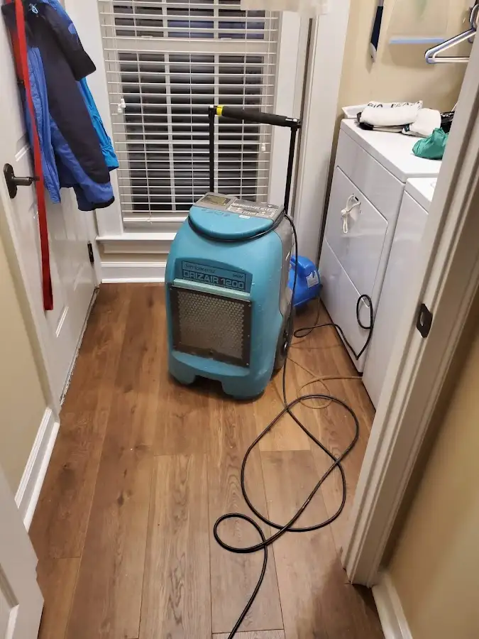 Commercial dehumidifier deployed for Flood Damage Cleanup in Union Beach